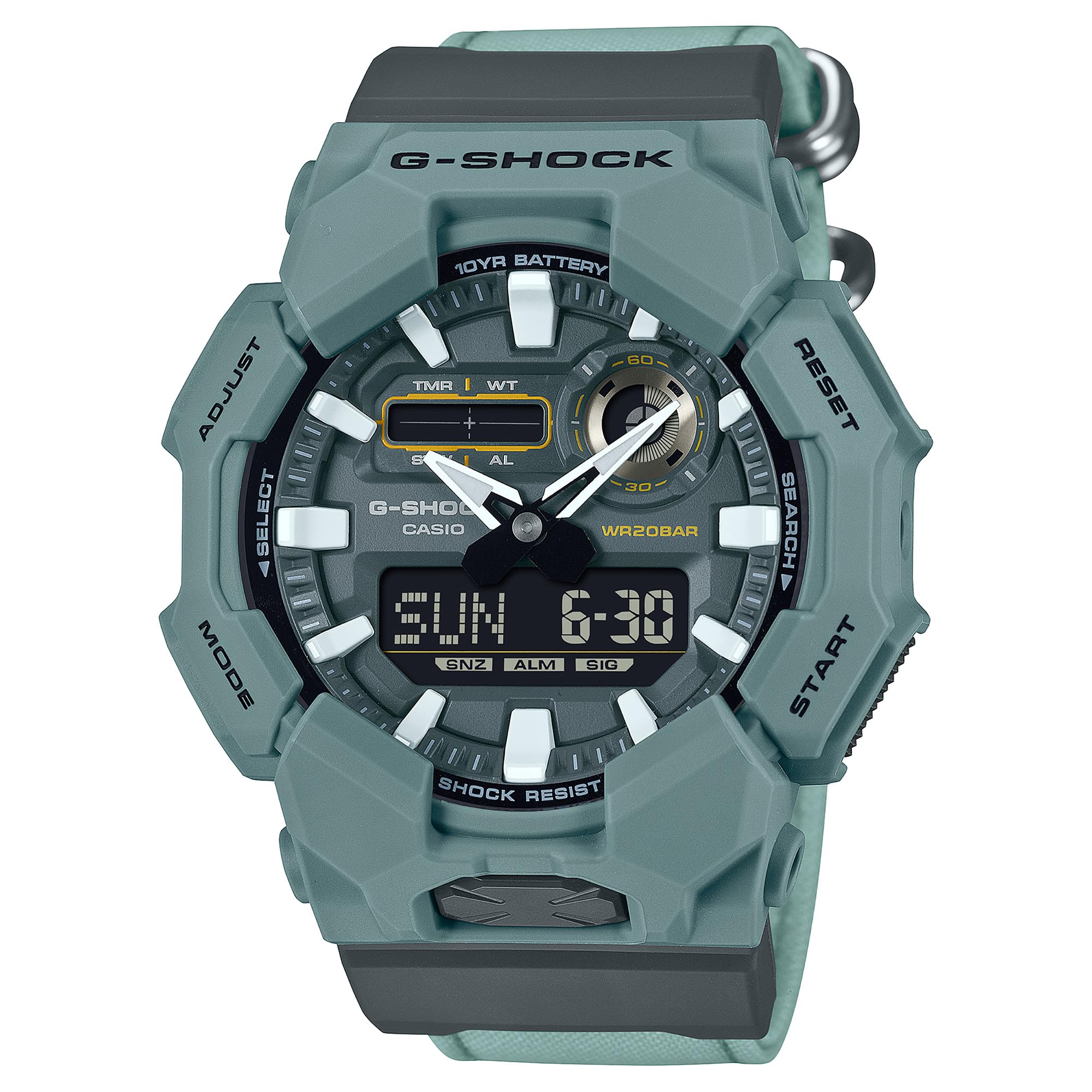 じーこ Casio Relógio G-Shock analógico-digital azul-petróleo com bateria