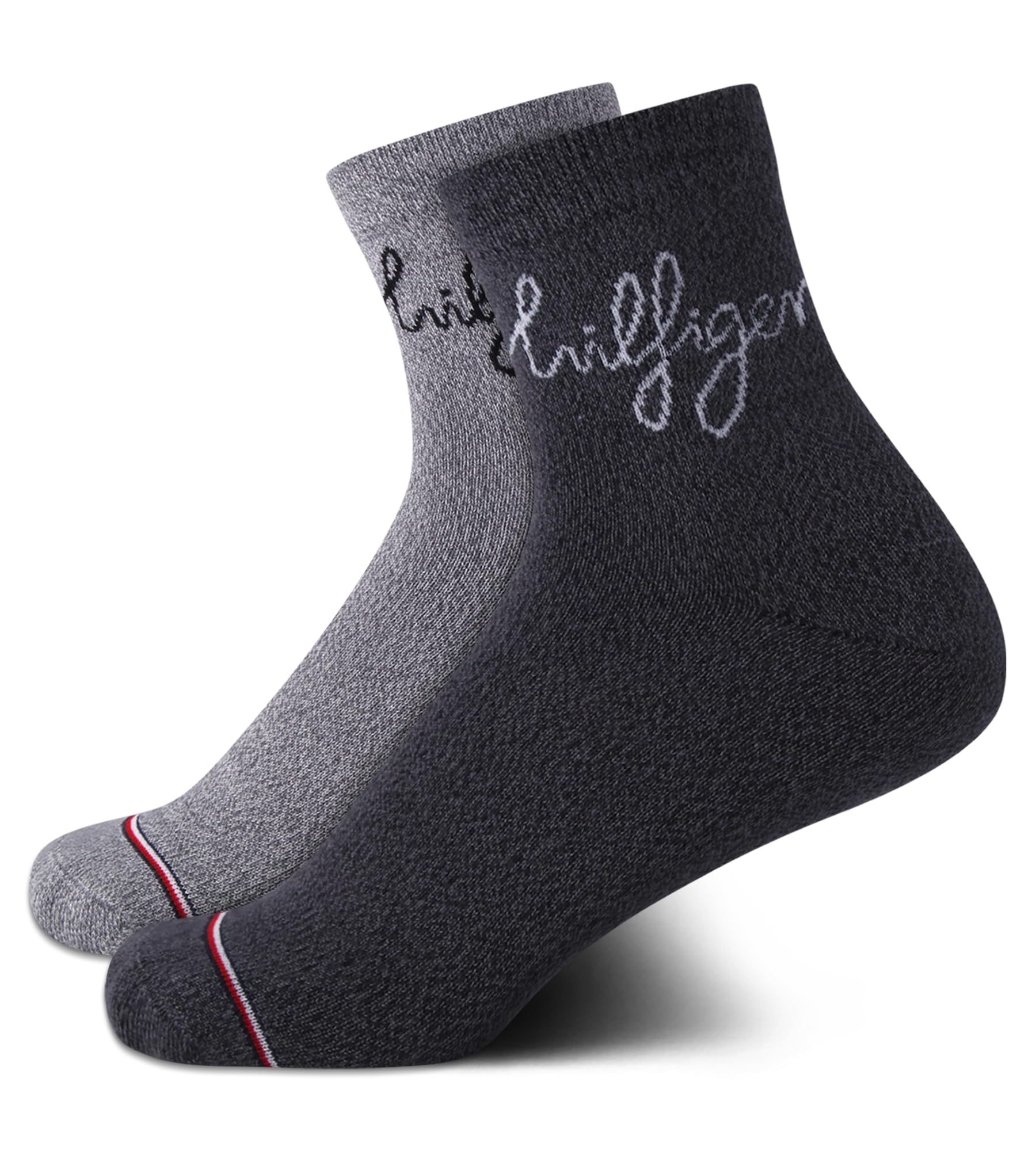 Tommy Hilfiger Women's Crew Socks - 2 Pack Casual Moisture-Wicking Mini Crew Half Calf Socks for Women (Sizes: 4-10)