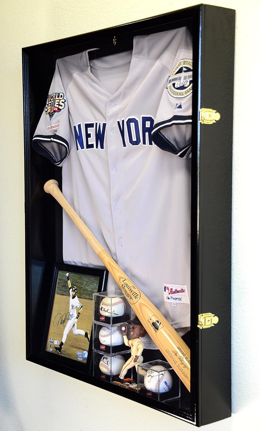 Sports Jersey Display Case Select Your Size 98% UV Lockable 3 Sizes to Choose Uniform Jacket Frame