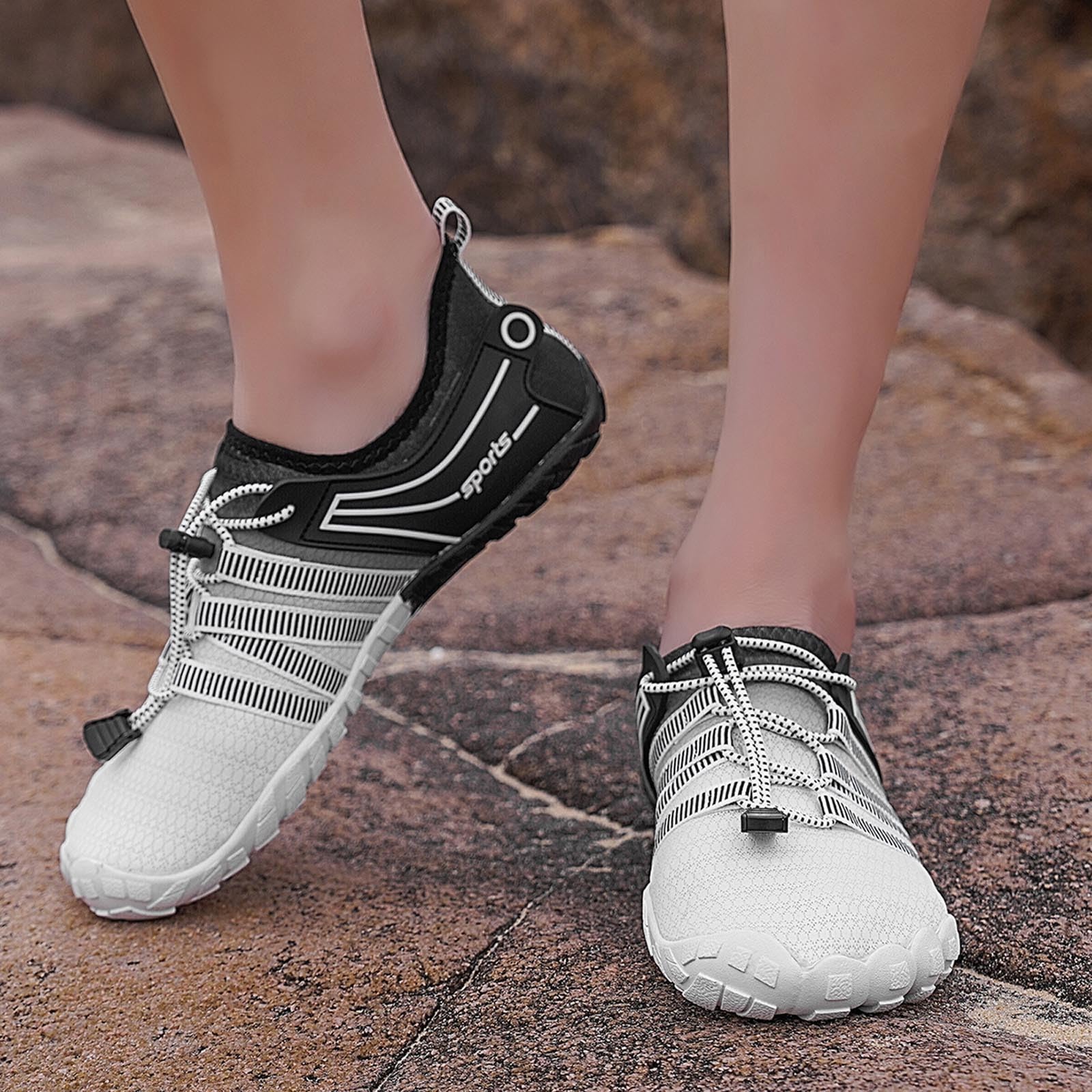 Scarpe da Scoglio Uomo Scarpette Mare Acqua Antiscivolo Donna Traspiranti per Piscina Entrare in Ciabatte Scogli Fiume Ragnetti Ginnastica Immersione con Sassi Scarpetta di Gomma Il Spiaggia