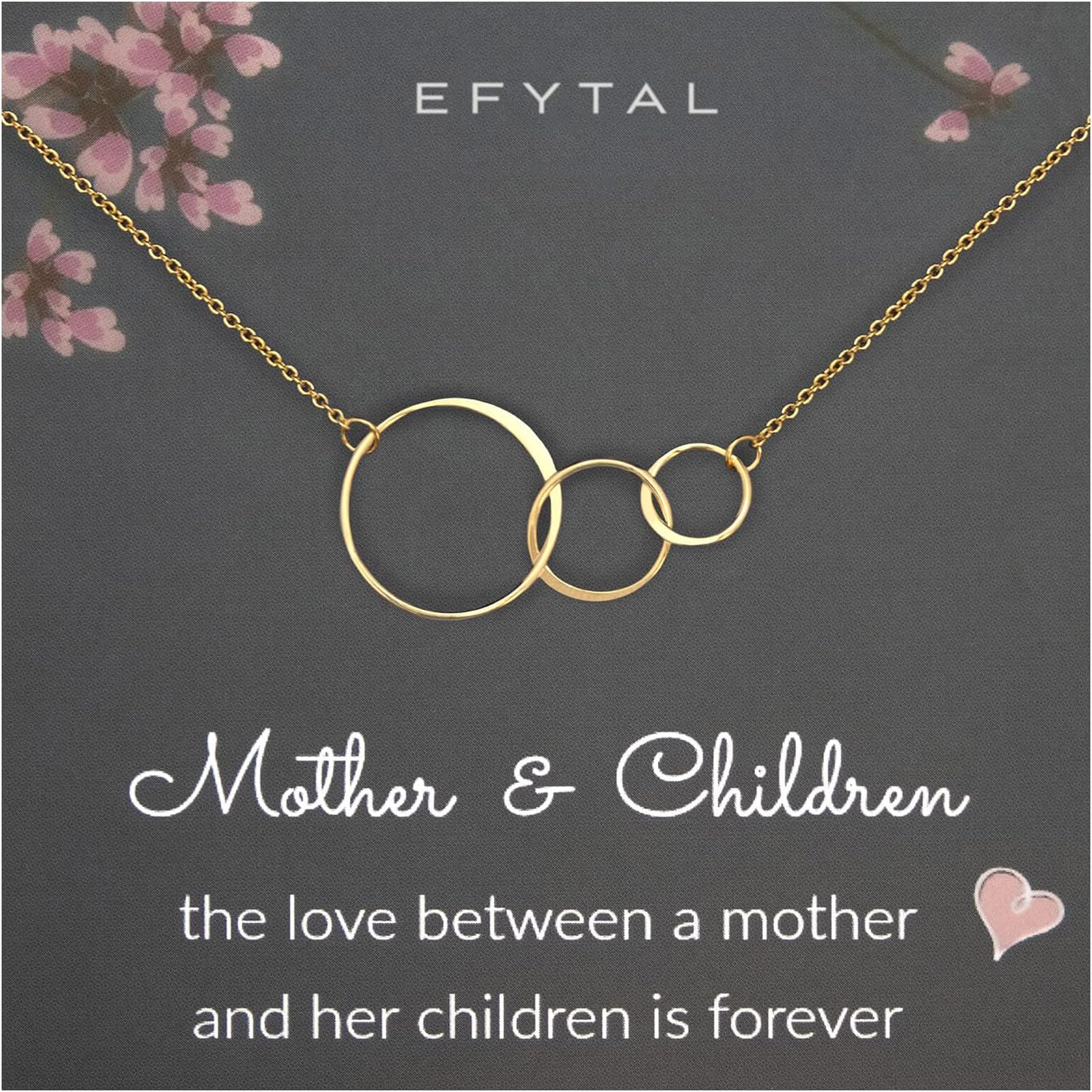 EFYTAL Mom Necklace for Women, Sterling Silver or 14K Gold Mothers Necklace, Mothers Day Gifts for Mom, Mama Necklaces