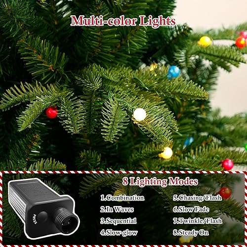 Miniatura 5 de Árbol de Navidad artificial para oficina en casa, verde, 5 pies