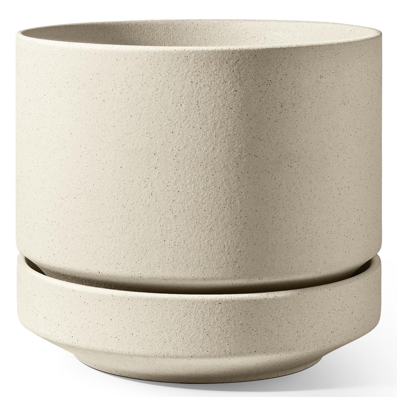 Amazon.com : LE TAUCI Large 14 Inch Plant Pot with Saucer