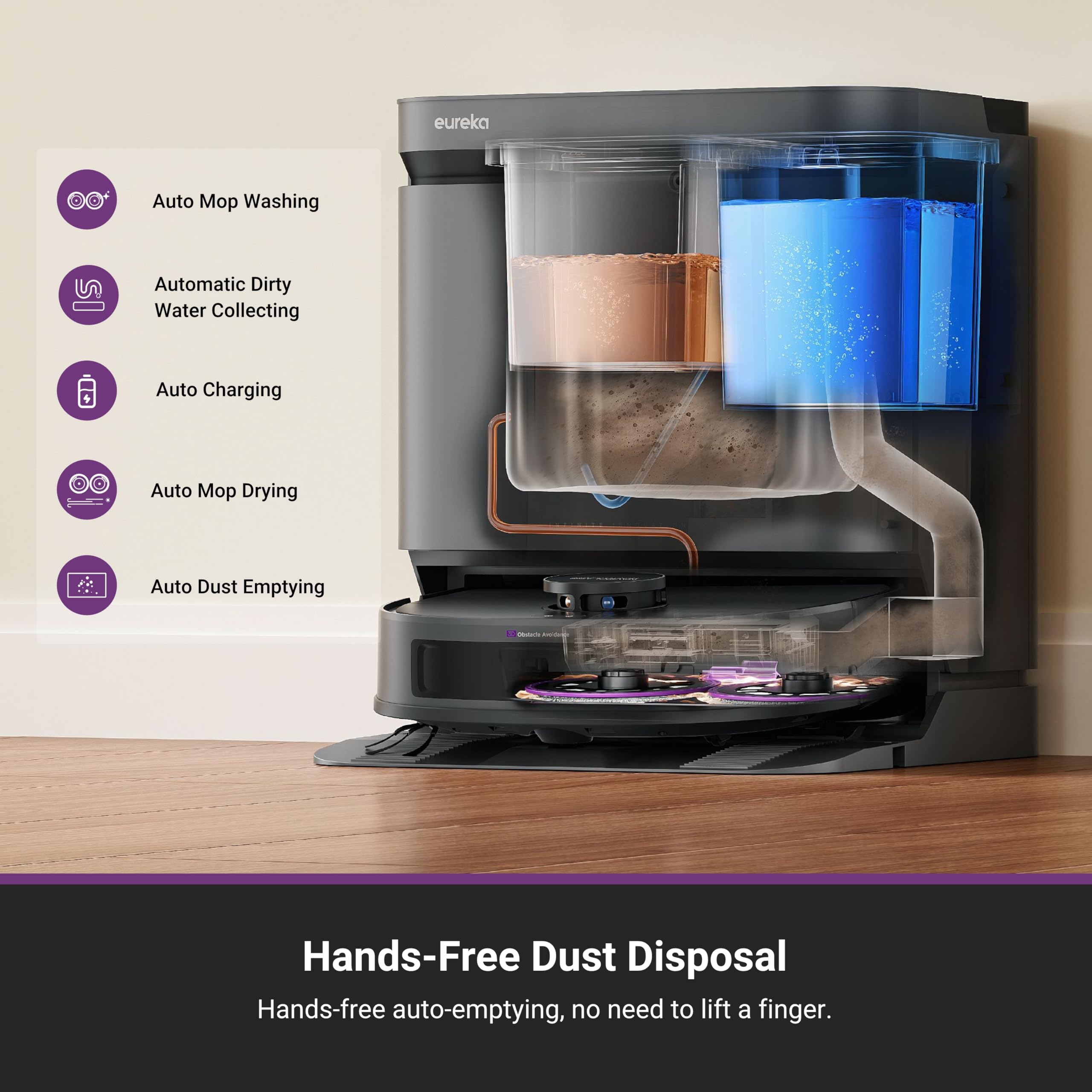 Amazon.com - Eureka J15 Evo Ultra Self-Emptying Robot Vacuum Combo