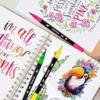 Vista 5 de Art - Proveedor de suministros artísticos, 110 marcadores de colorear para artistas, juego de marcadores de punta fina y pincel con estuche premium