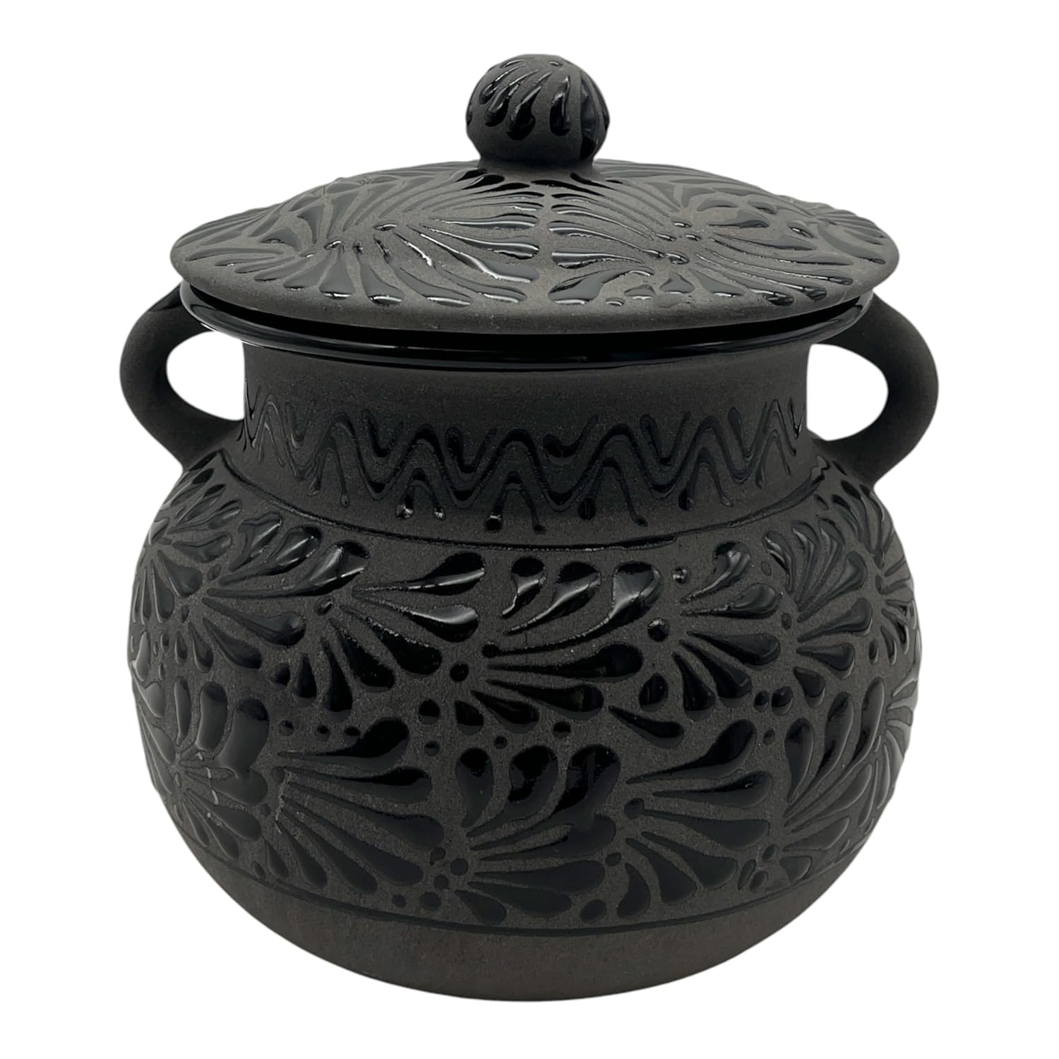 Black Talavera Bean Pot: Authentic Mexican Pottery Review Black Talavera Bean Pot: Authentic Mexican Pottery Review