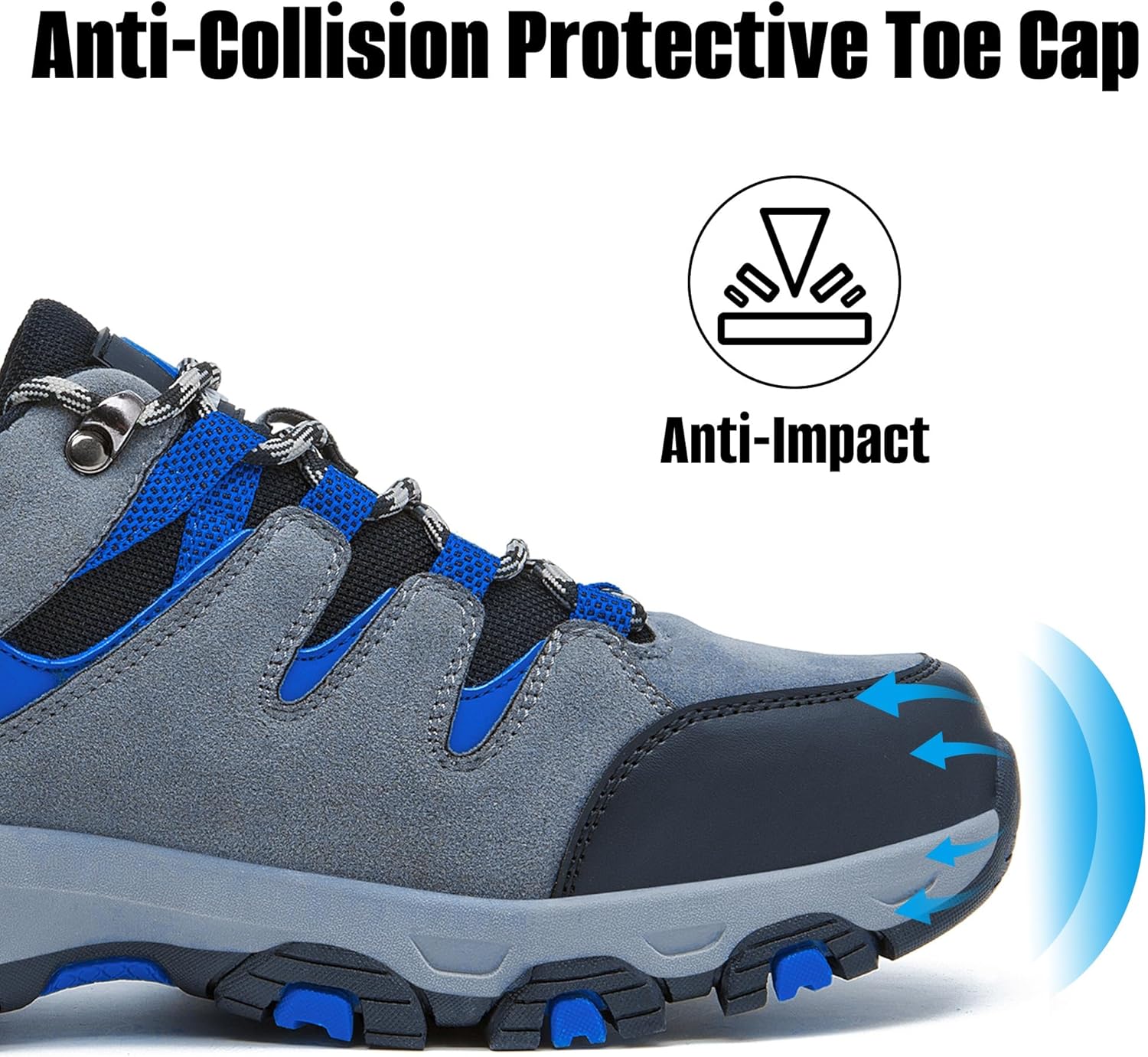 Men's Hiking Shoes Waterproof Lightweight Trekking Trails Shoes Breathable Comfortable Outdoor Walking Work - Image 5