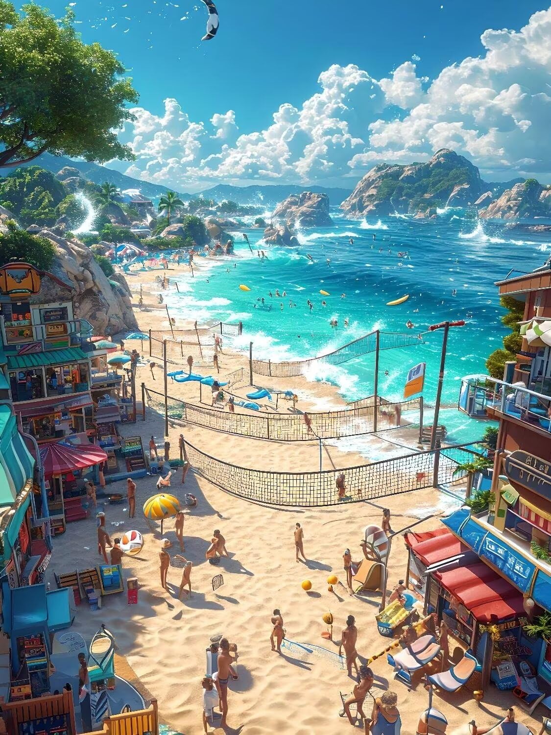 Pintura Diamante Nubes de playa Diamond Painting Adultos, Cuadros de Diamantes Niños, Bordado en Punto de Cruz Diamante Manualidades Kit, para Regalos Decoración de La Pared Del Hogar 90x120cm t-3629
