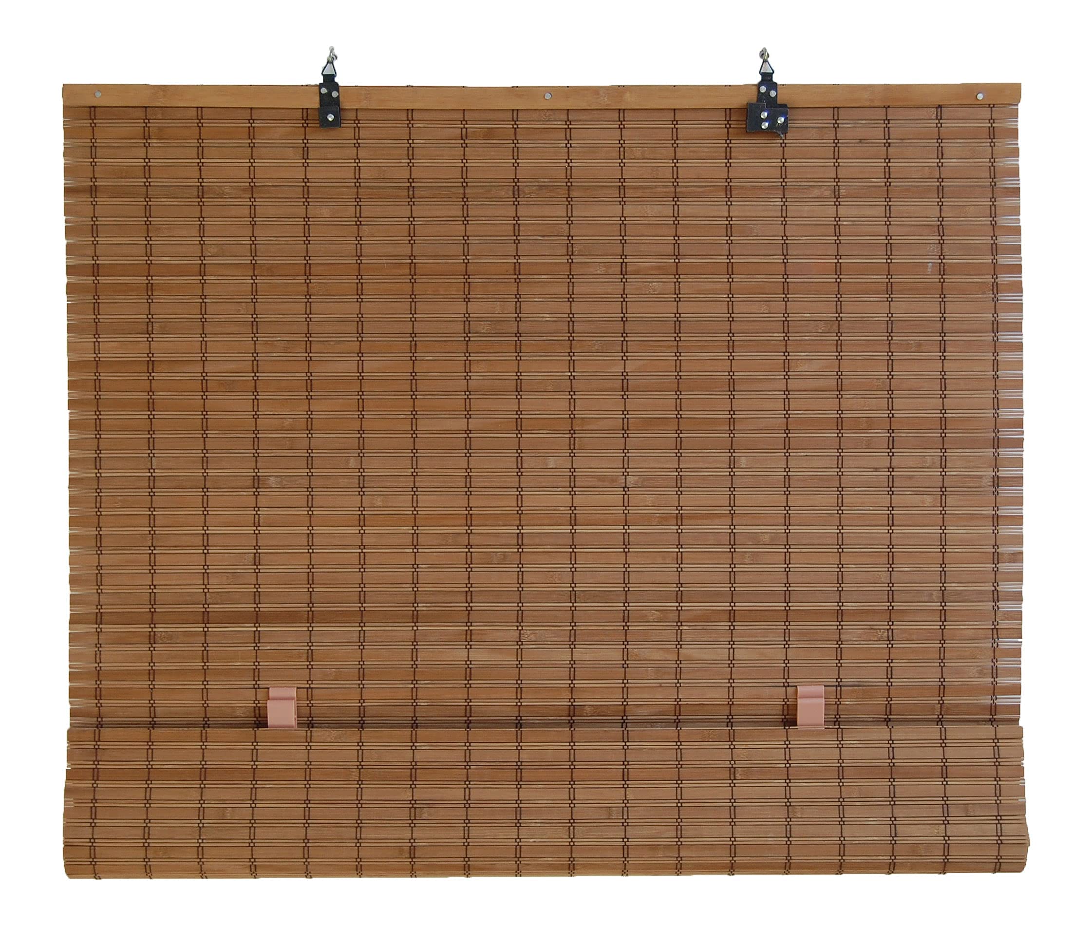 Seta Direct, Brown Cordless Bamboo Slat Roll Up Blind - 24-Inch Wide by 72-Inch Long