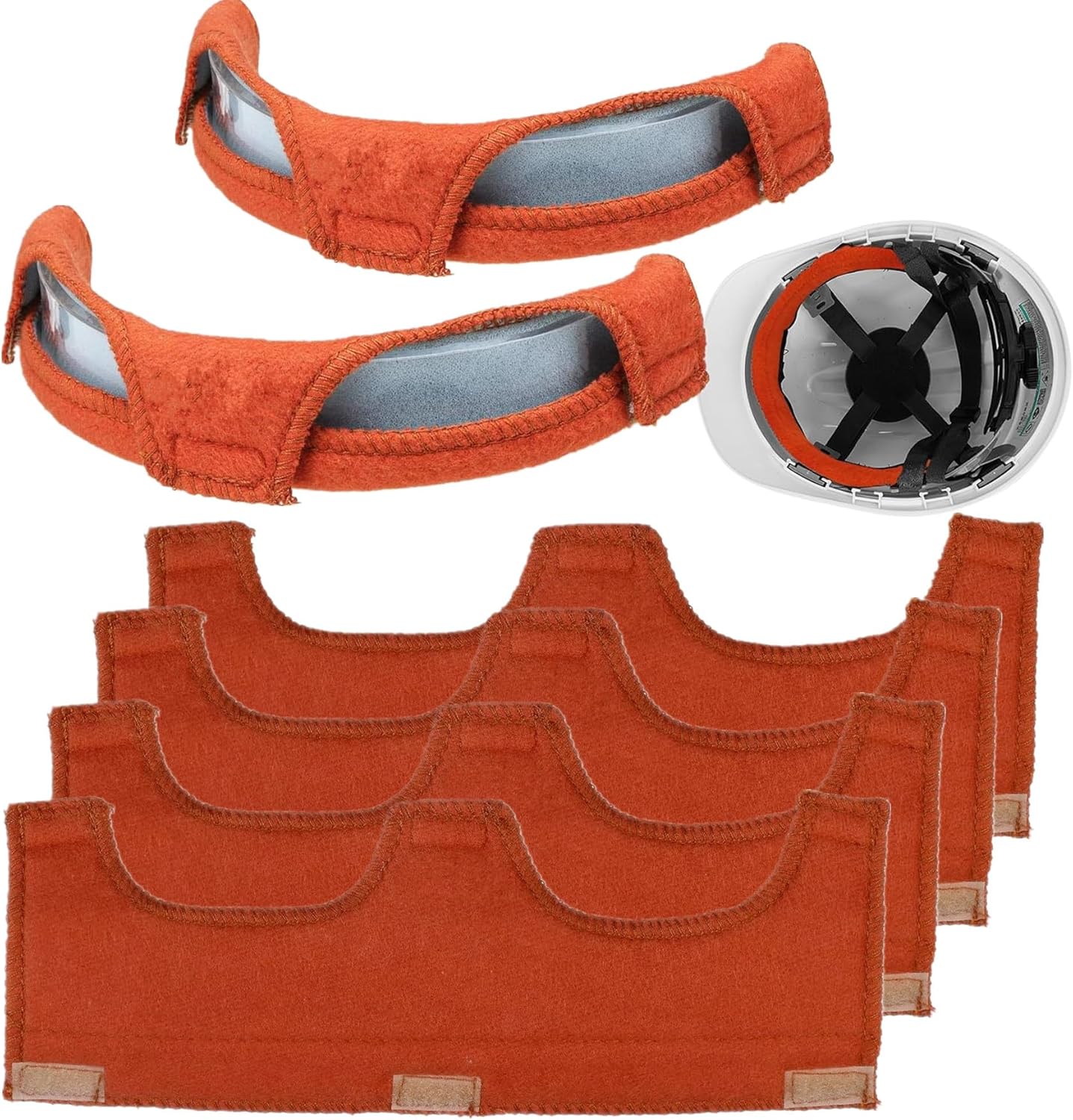 alfyng Hard Hat Sweatband, Reusable Sweat Band Liner, Helmet Welding Antiperspirant Belt Hard Hat Liner, Cotton Helmet Comforter Pad for Hard Hat Accessories
