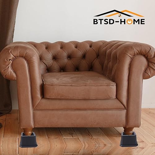 Miniatura 7 de BTSD-home Elevadores de muebles de 2 pulgadas, elevadores de cama resistentes ajustables para dormitorio, elevadores de mesa, escritorio, silla,