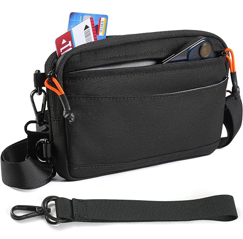 Wristlet Wallets for Women, RFID Small Crossbody Bag with Tracker