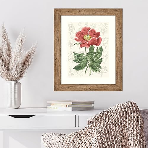 Miniatura 4 de Amanti Art Vision Studio - Lienzo decorativo para pared, 24 x 20 pulgadas, diseño de jardín de flores de peonía, arte de pared de flores, decoración