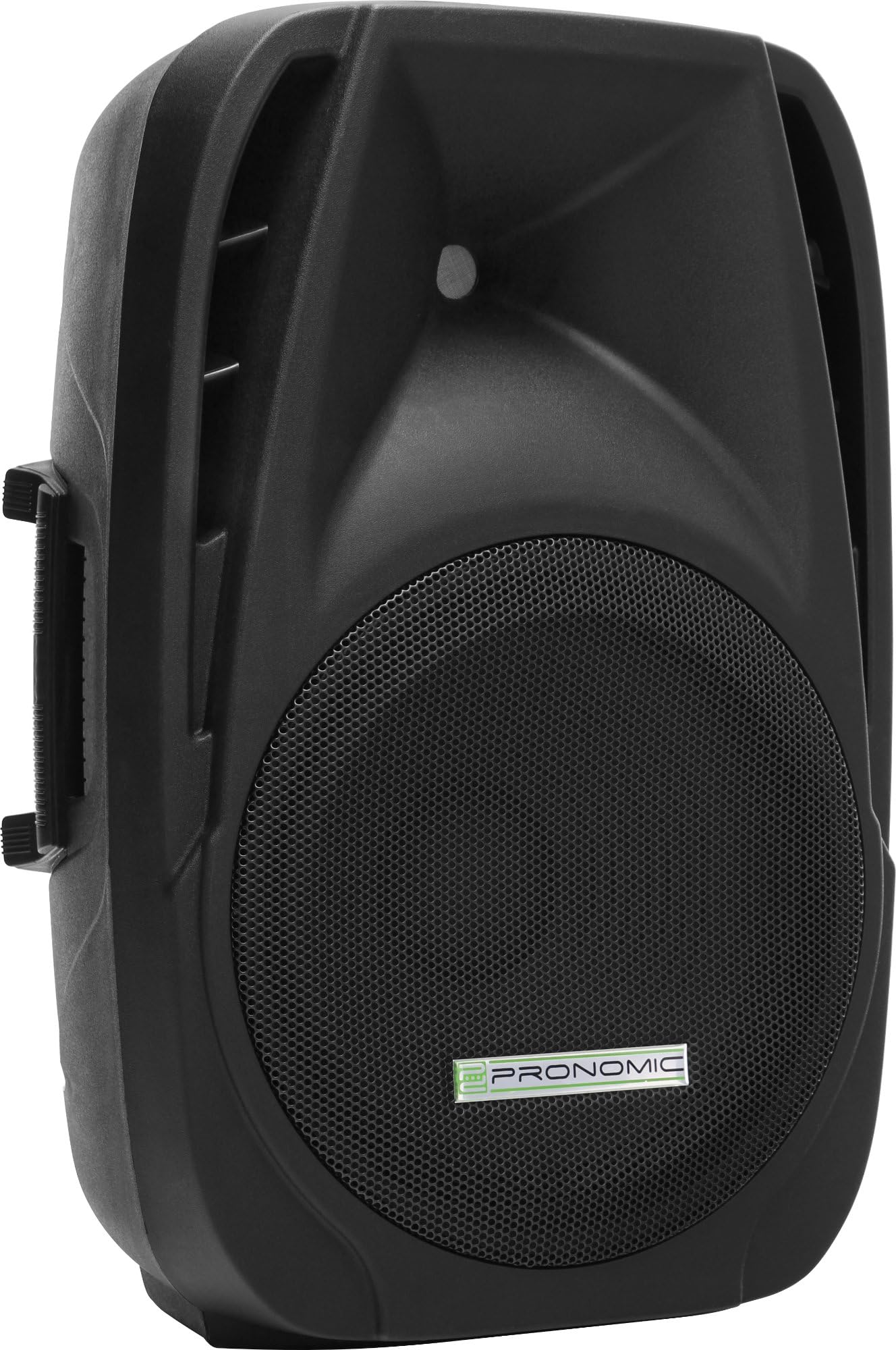 Pronomic PH12A Bühnen- und Konzertlautsprecher, Aktiv PA-Lautsprecher, Mobile PA-Box für unterwegs, (USB/SD/Bluetooth MP3-Player, 150 W RMS / 300 W Peak, 12" Woofer, 34mm Hochtontreiber), schwarz