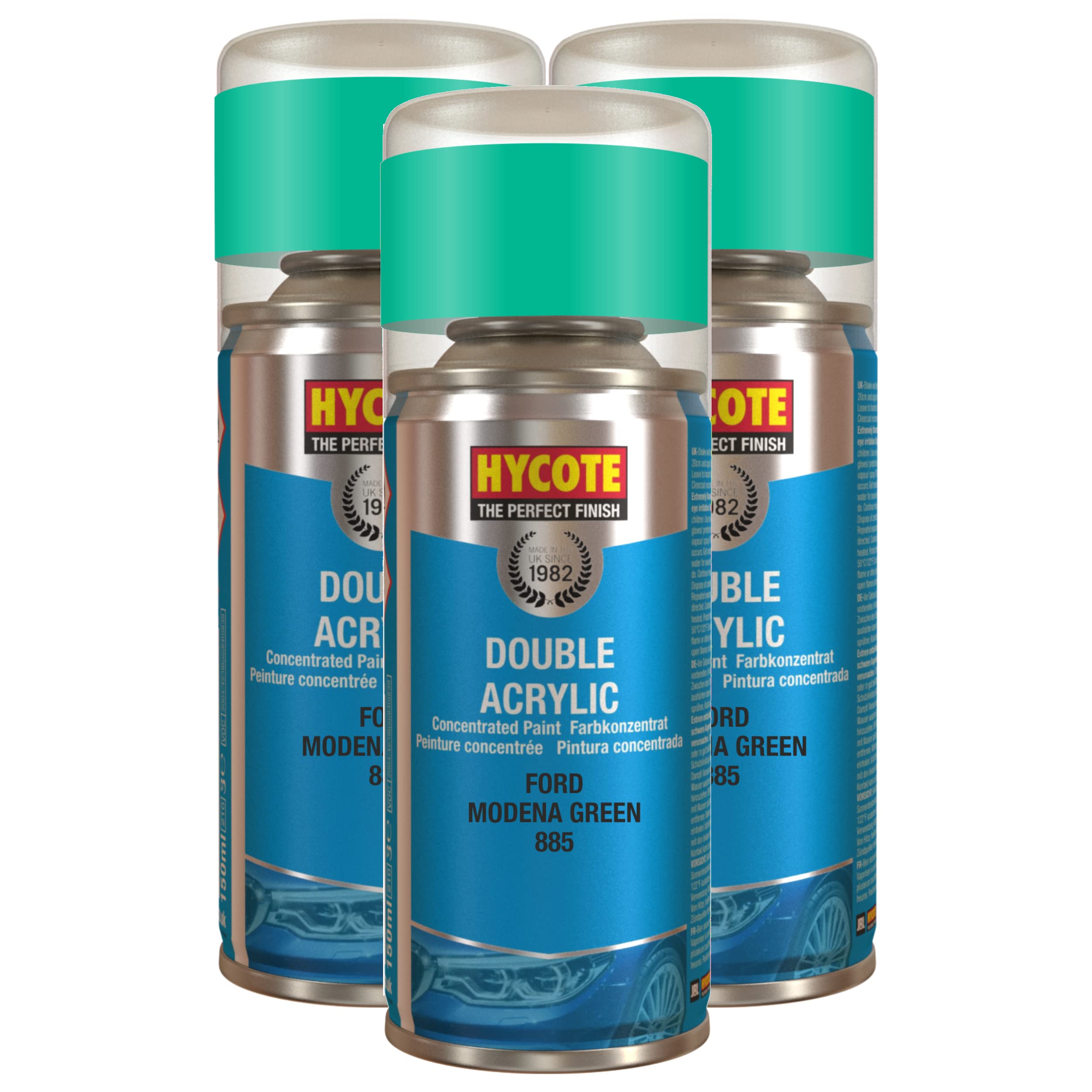 Hycote Green Ford Modena 150Ml (Pack Of 3)