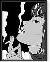 Vista 51 de Haus and Hues Póster de goma negra de David Michelangelo – Imágenes para decoración de pared de dormitorio, imágenes estéticas negras estéticas