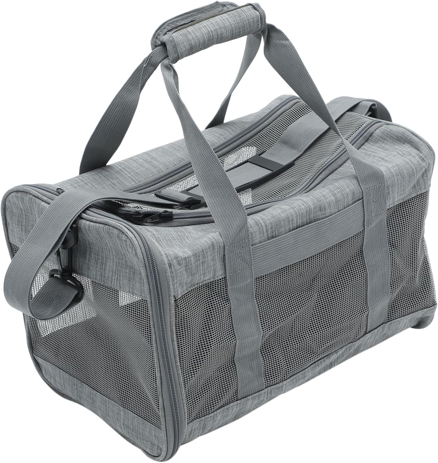 DOITOOL Borsa Trasportino Animali Domestici Pieghevole e Traspirante per Gatti e Cani Piccoli Zaino Compatto e Leggero per Viaggi con Spallacci Regolabili e Design Salva-Spazio