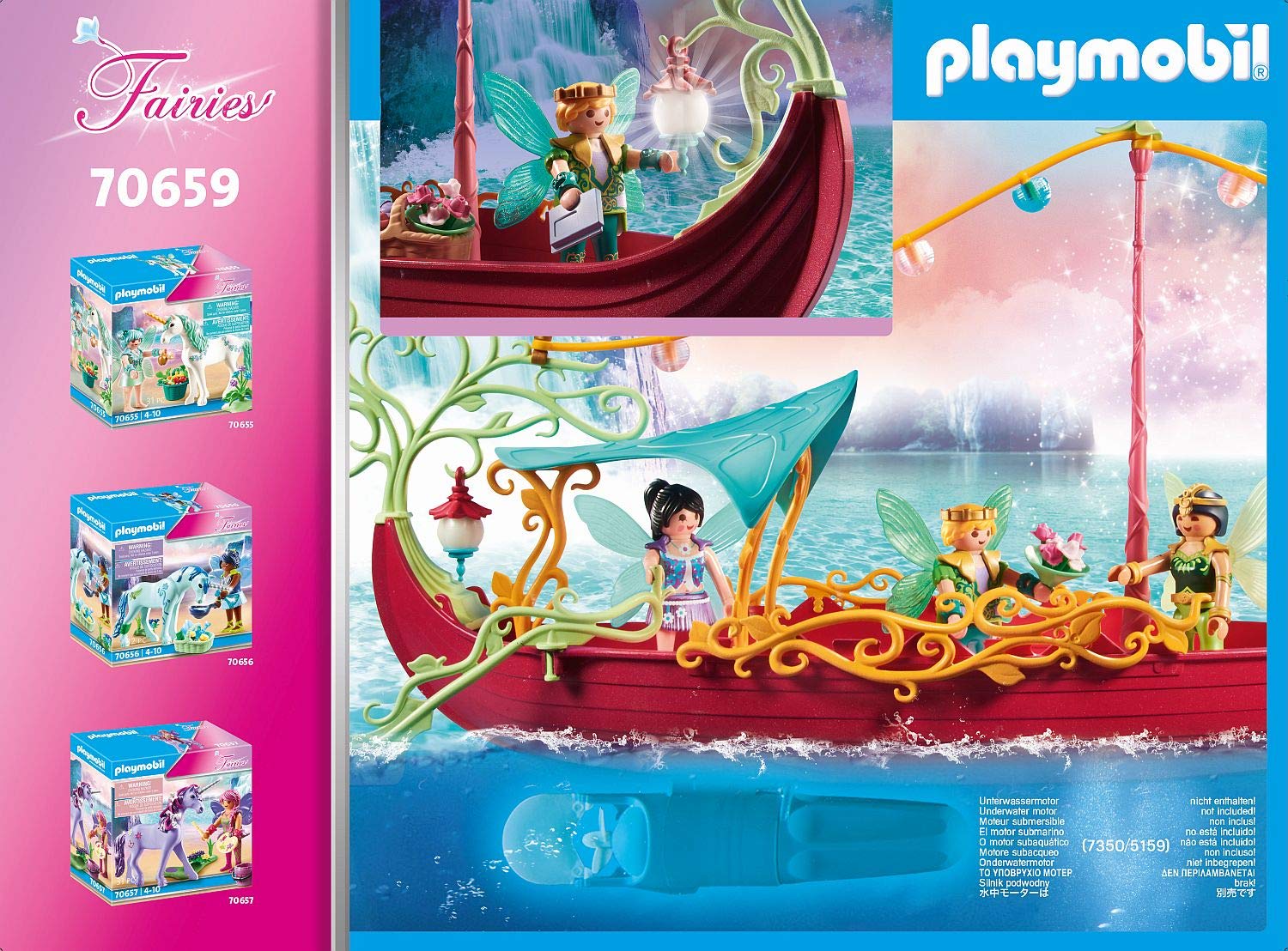 PLAYMOBIL Fairies 70659 romantyczna łódź wróżki, od 4 lat