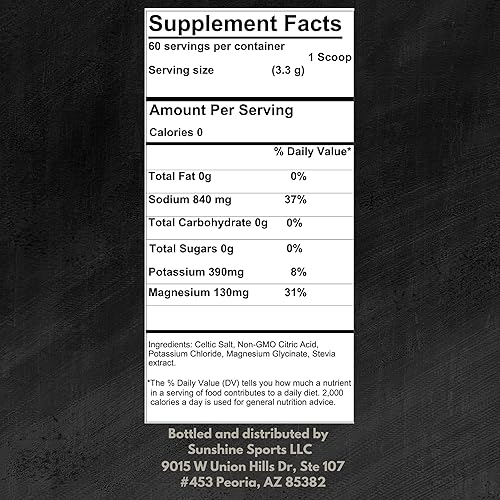 Miniatura 4 de Polvo de hidratación de electrolitos de sal celta (60 porciones - sin azúcar - sabor cítrico ligero)