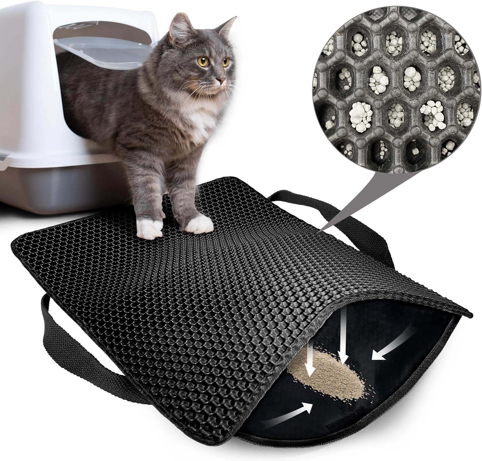 PUPMATE Cat Litter Mat Enhance Your Cat's Litter