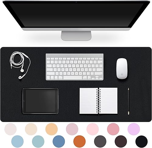 Miniatura 32 de Protector de almohadilla de escritorio de piel CADONO, almohadilla de escritorio antideslizante, gran almohadilla de ratón de piel sintética PU,