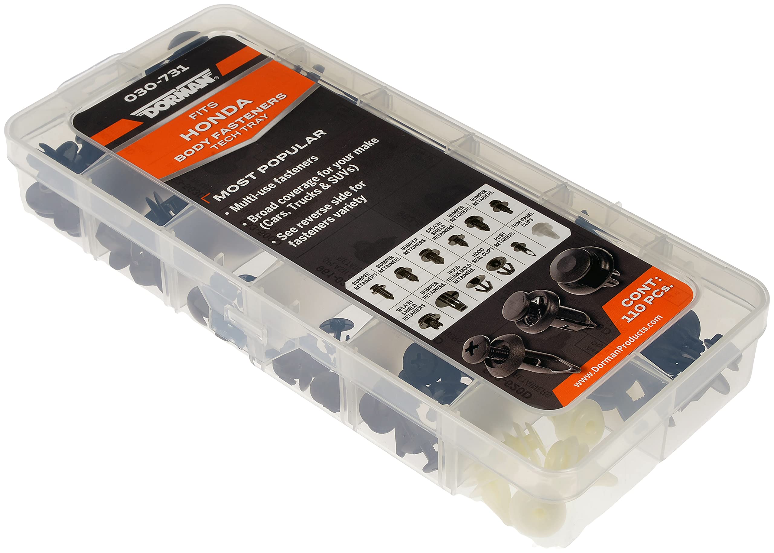 Amazon.com: Dorman 030-731 Fastener Tech Tray, 110 Piece Universal