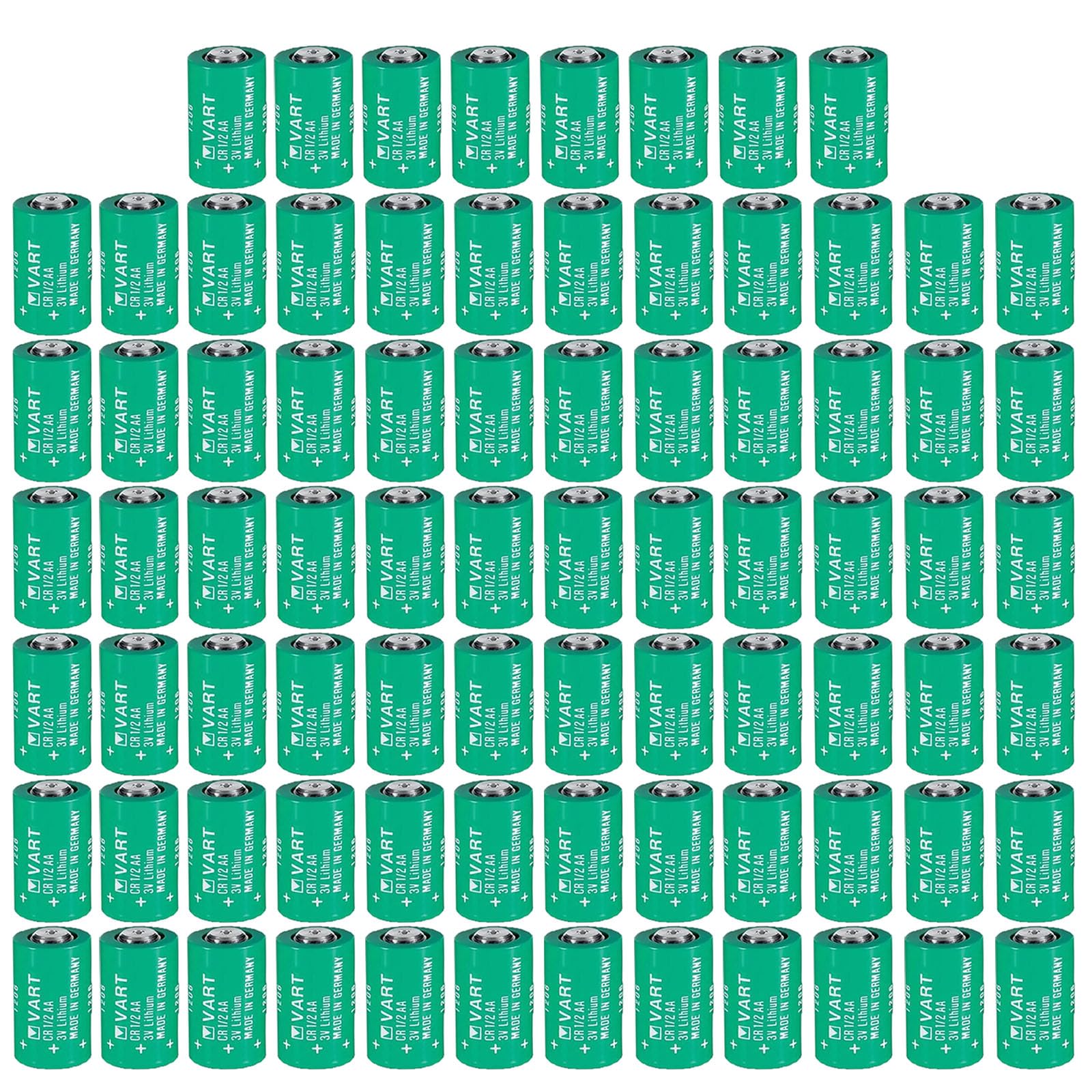 80X Replacement for VART CR1 2AA 3V Lithium Battery CR 1 2AA - 950mAh