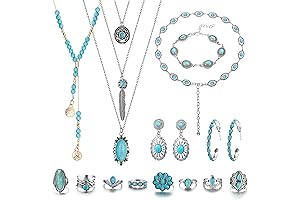 Bohemian Turquoise Jewelry Set for Women and Men