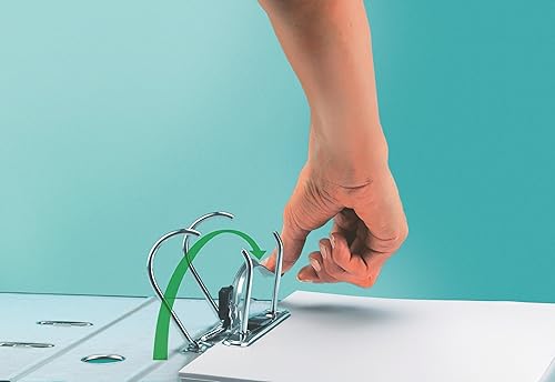 Miniatura 2 de Leitz Archivador de arco de palanca, rosa metálico, A4, 3.150 in de ancho de loma, rango Wow, 10050023