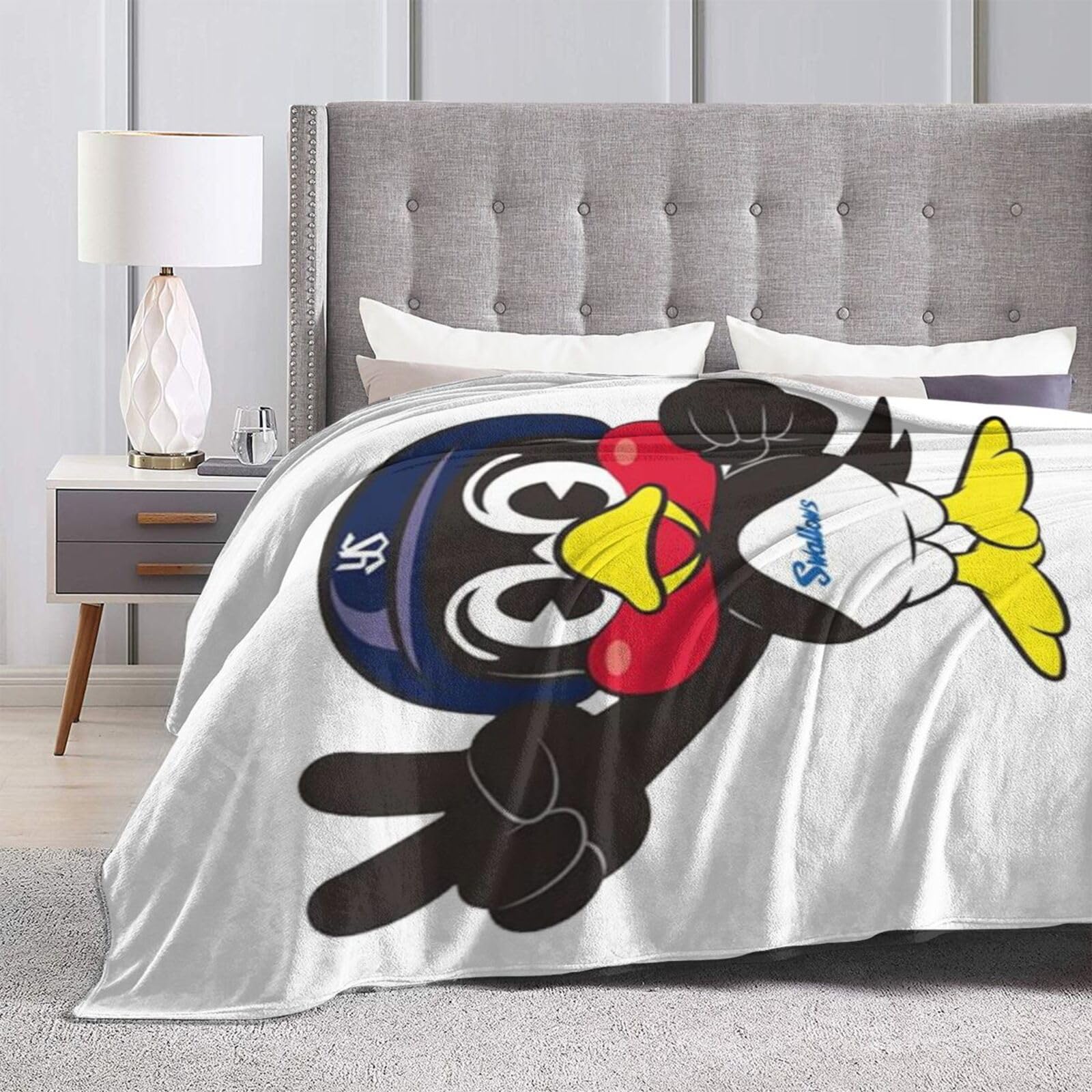 東京ヤクルトスワローズつば九郎 ブランケット blanket フラ