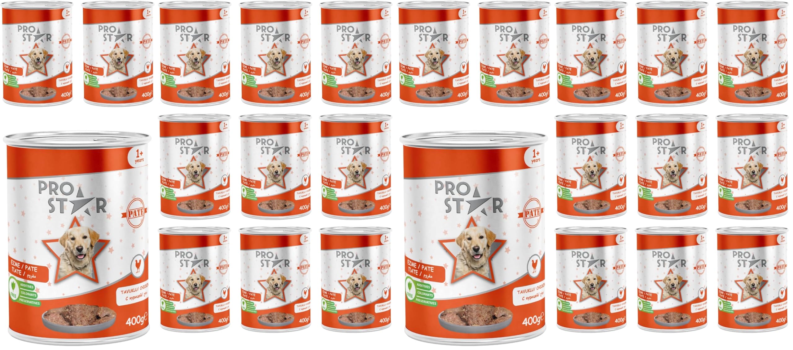 Prostar Yetişkin Köpek Tavuklu Pate 400 Gr x 12 adet (2 paketi)