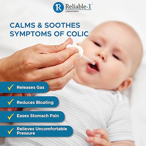 Miniatura 3 de Reliable-1 Laboratories Gotas de alivio de gases para bebés, gotas de gases para aliviar el estómago para bebés, bebés y niños pequeños, alivio de