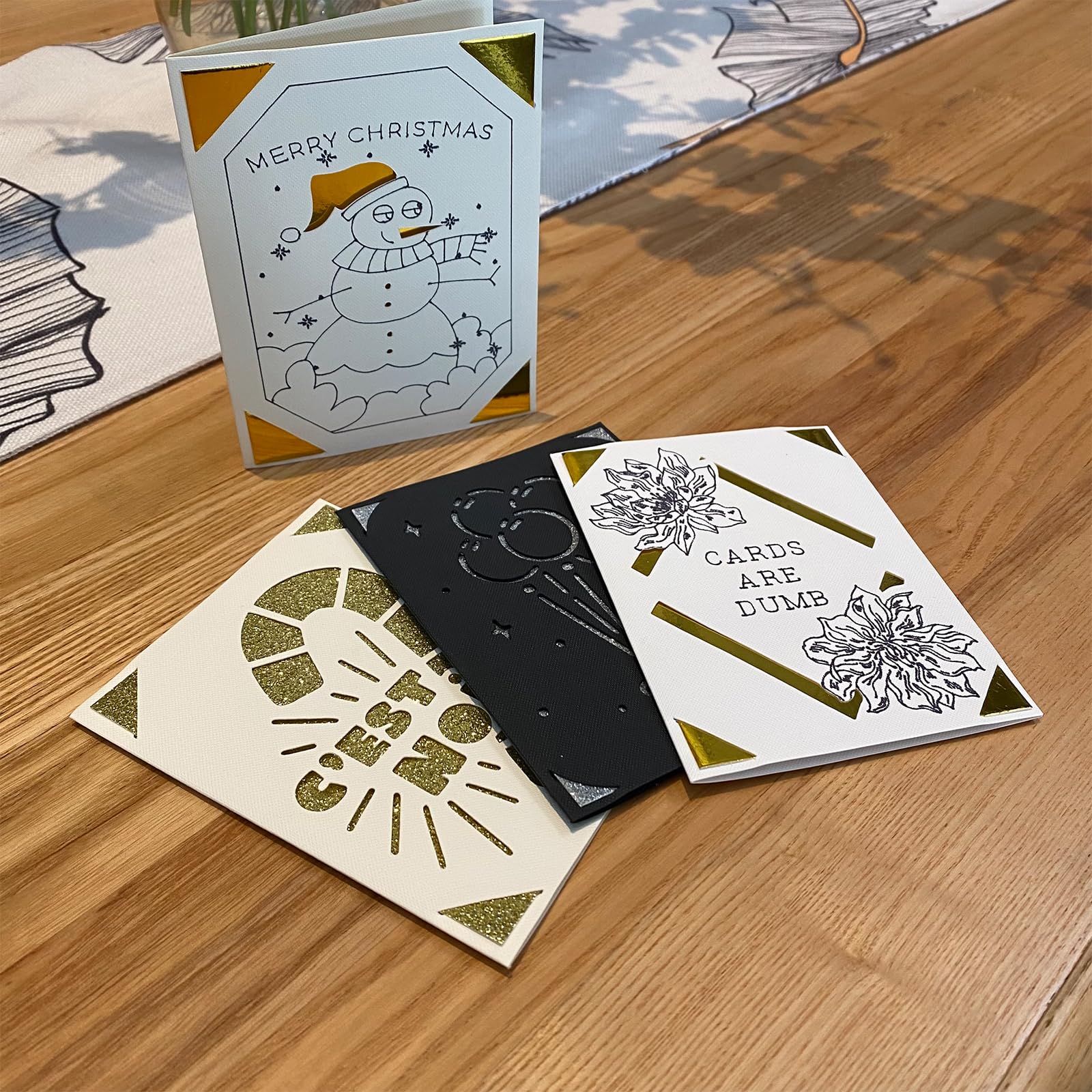 Bocguy Tarjetas para usar con Cricut Joy, paquete de 12 tarjetas con sobres para manualidades, regalo, tarjetas de felicitación, invitación