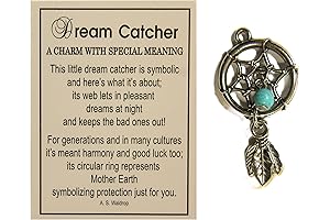 Intricate Dream Catcher Pocket Charm: A Miniature Guardian of Dreams