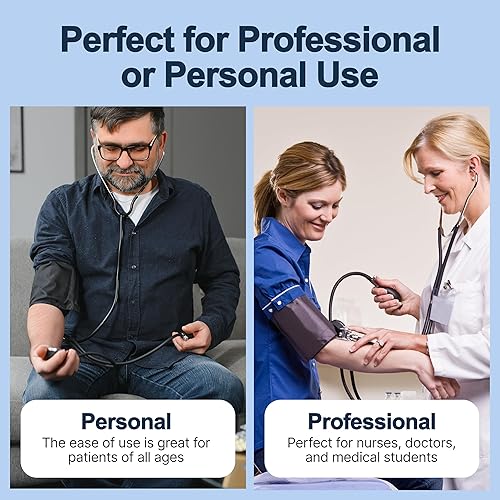 Miniatura 7 de Lumiscope - Kit profesional de presión arterial y estetoscopio