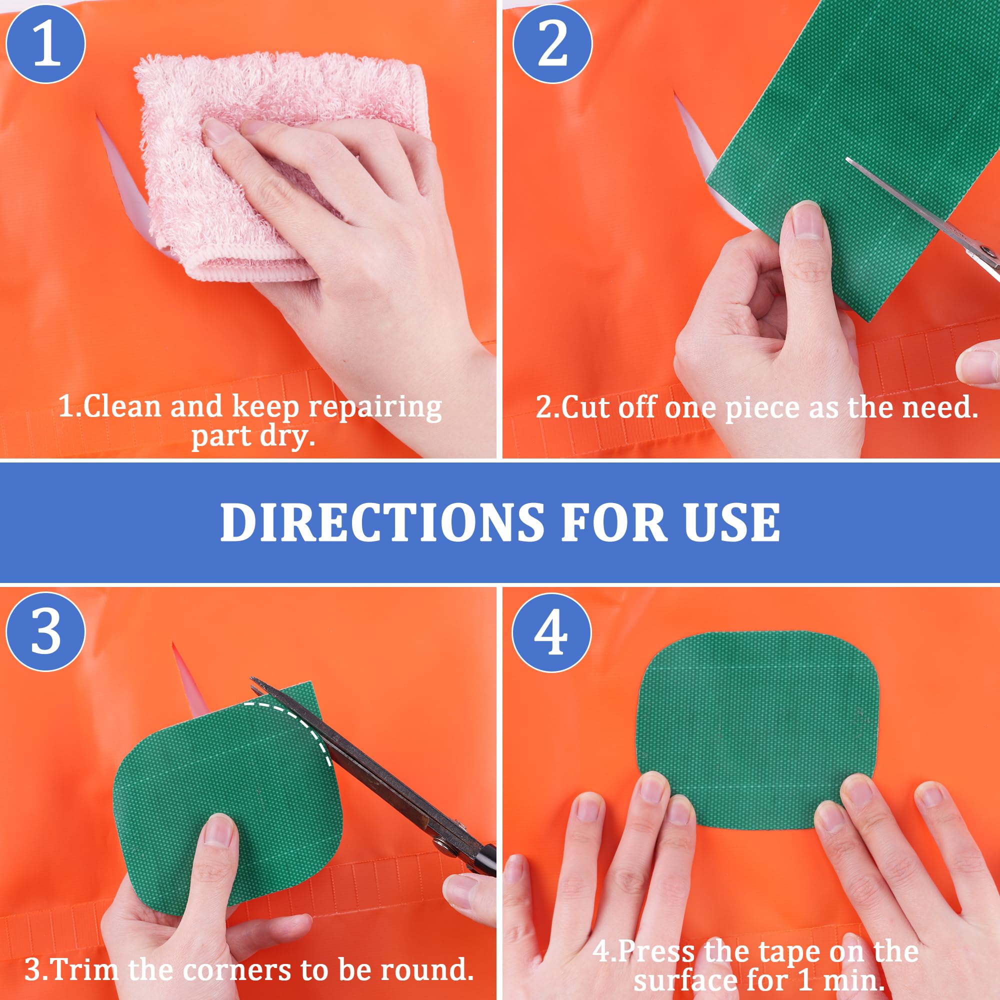 HONGTAISHENG-reparatietape voor stofdekzeilen, zeildoekpatches, zeildoektape, 5M*8CM, voor vrachtwagenzeildoek, luifel, tent, Doorzichtig, TPU