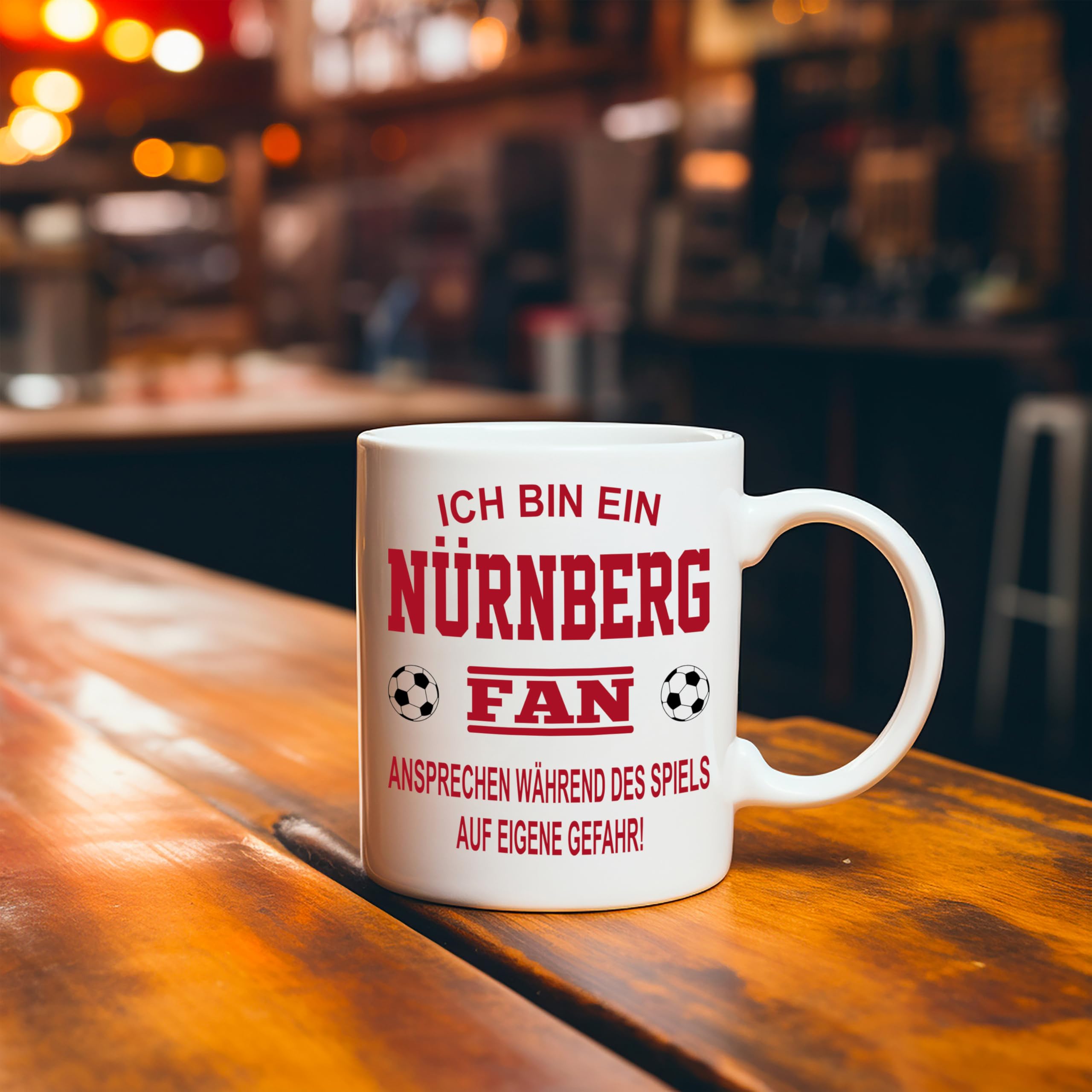 Fußball Tasse „Ich Bin Ein Nürnberg Fan“ – Keramik, Spülmaschinenfest, Personalisierbar