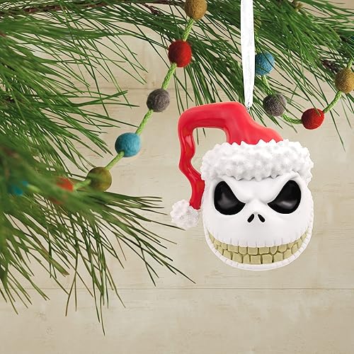 Miniatura 5 de Hallmark Disney Tim Burton's The Nightmare Before Christmas Jack Skellington Head - Adorno de Navidad, resina
