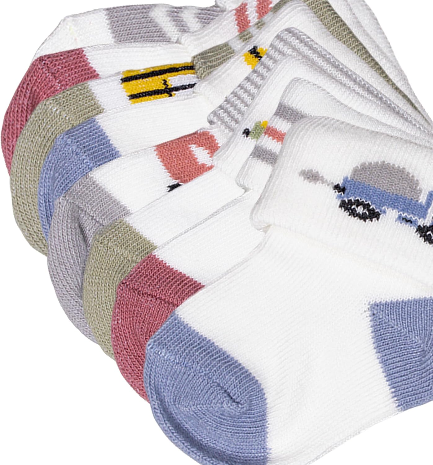 Baby Boys Organic Socks, Set 7, 0-12 Months US