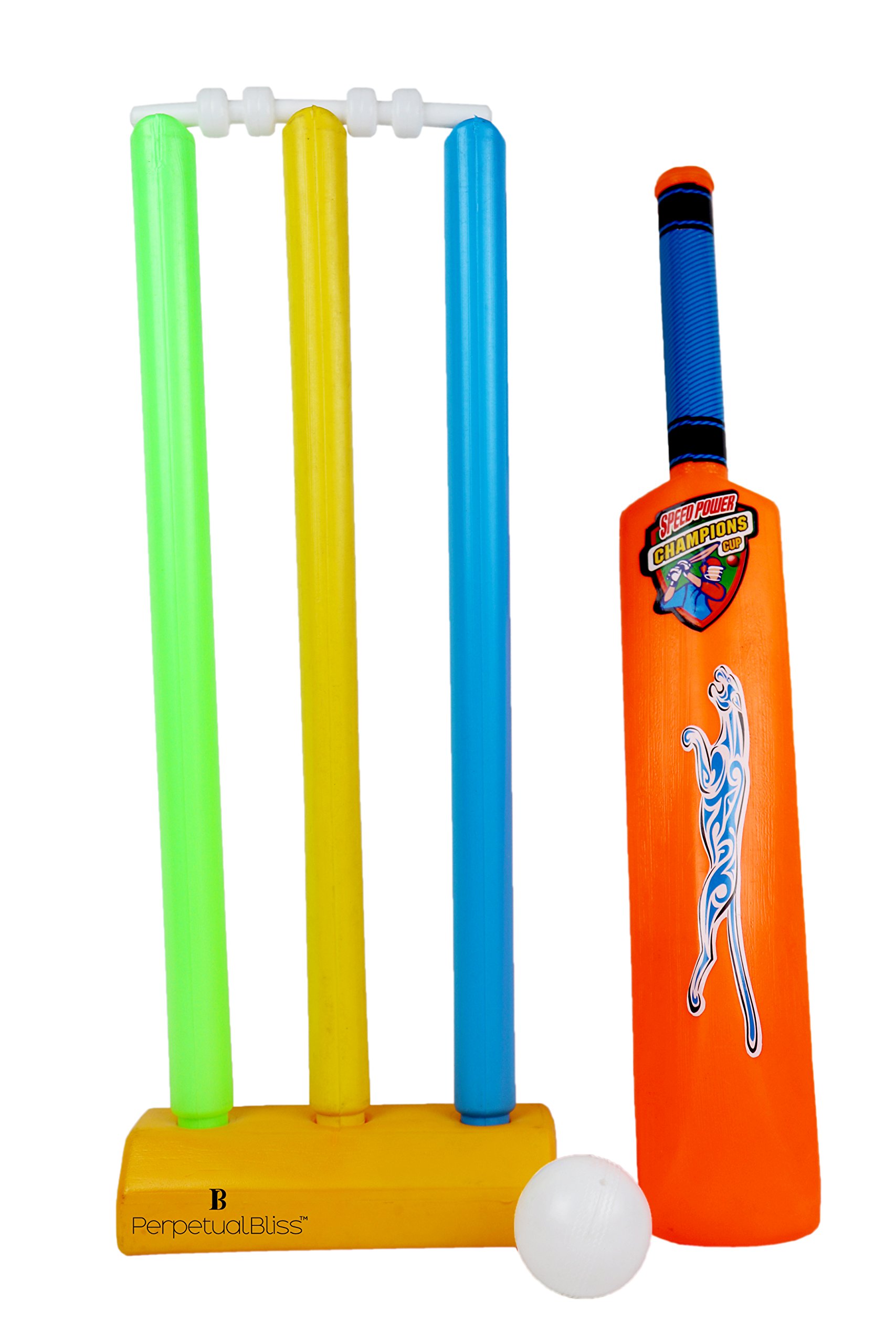 Buy Perpetual Bliss Heavy Plastic Cricket Set for Kids / Gully Cricket