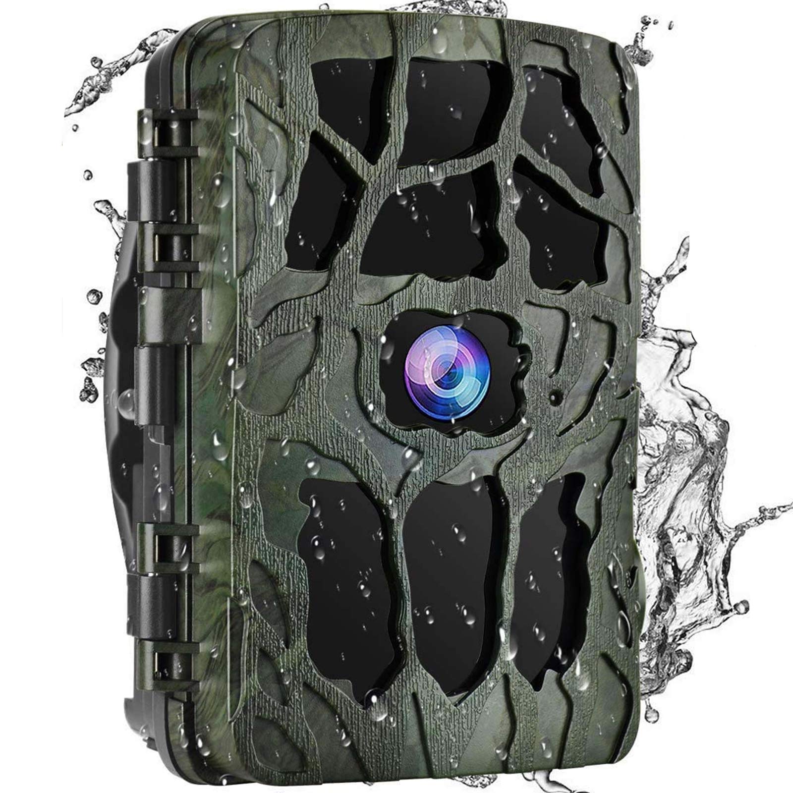 Hunting Trail Camera 4K Hunting Camera Trap 20MP Infrared Hunt Night Vision Support 256GB IP66 Waterproof with 120° Wide Angle Lens 2.4 Inch LCD Screen
