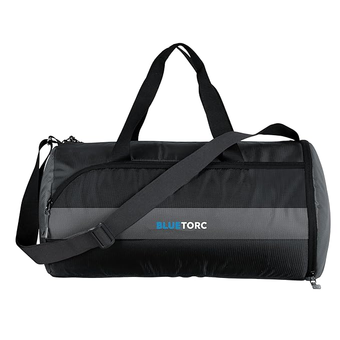 Blue Torc 30L Gym, Sports & Travel Duffle BTD01, Unisex Duffel Bag with Shoe Compartment | 1-Year Warranty