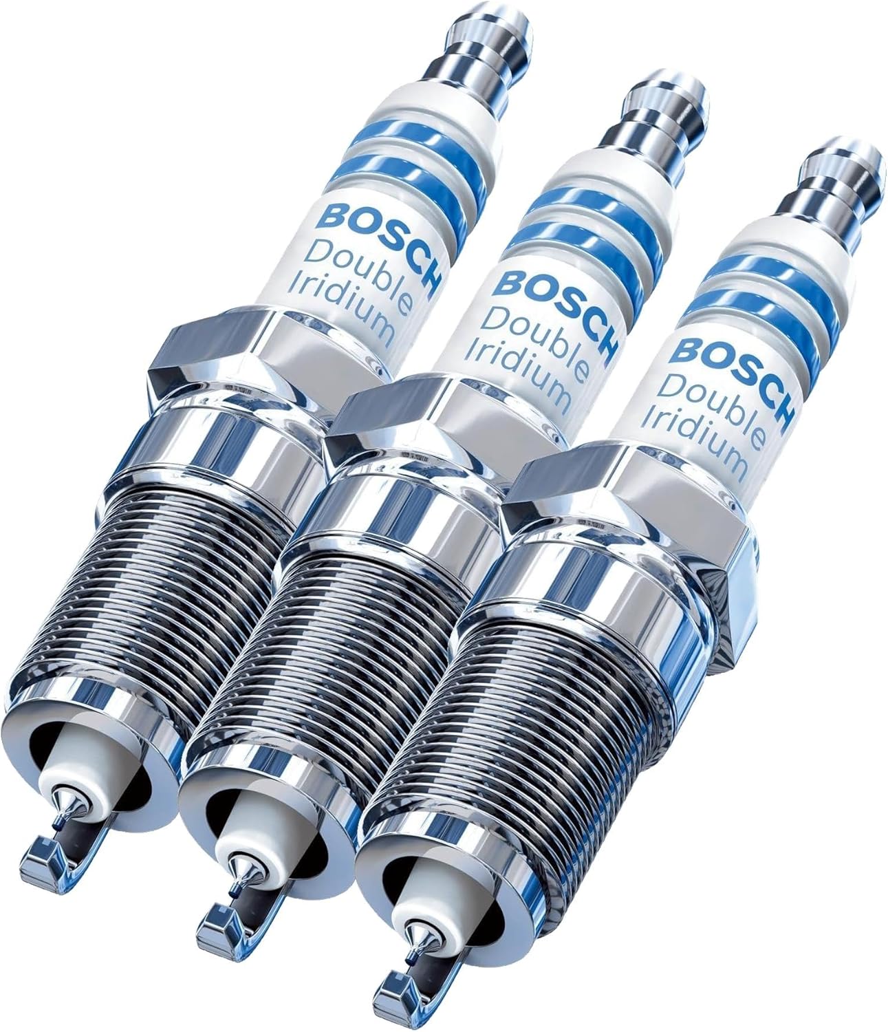 Bosch Automotive (9609) OE Fine Wire Double Iridium Spark Plug - Single (Pack of 3)