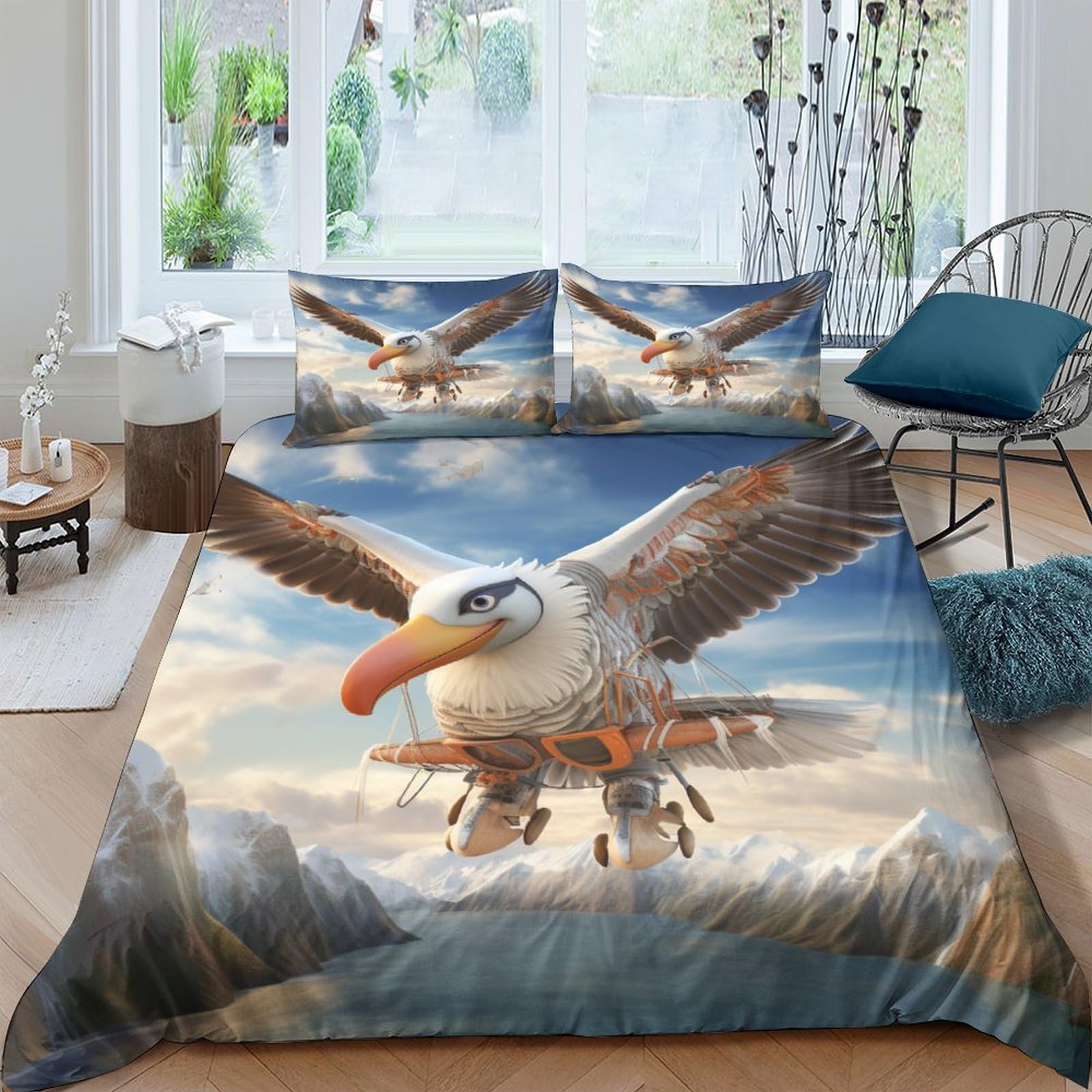 Housse de couette fermeture éclair finie la corvée du lit 220x240