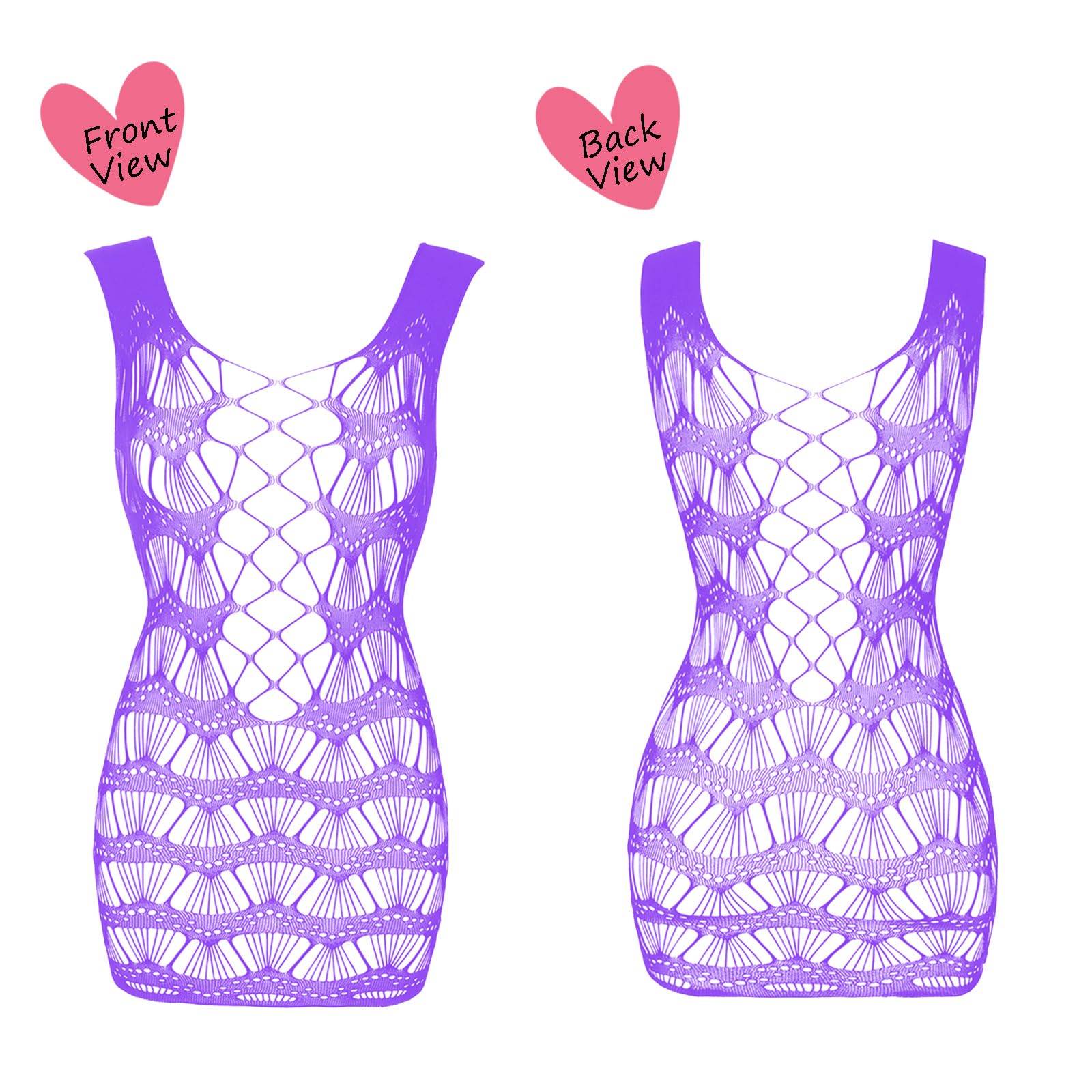 Women's Fishnet Lingerie Lace Stockings Bodysuits Mesh Babydoll for Women