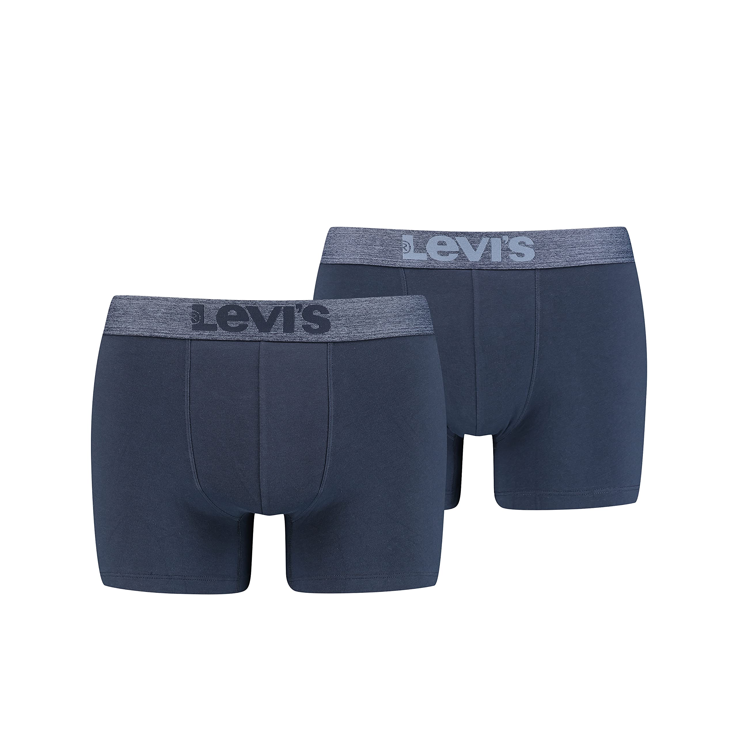 Levi's Herren Levi's Melange Waistband Organic Cotton Men's Boxer Briefs 2 Pack Boxer Briefs