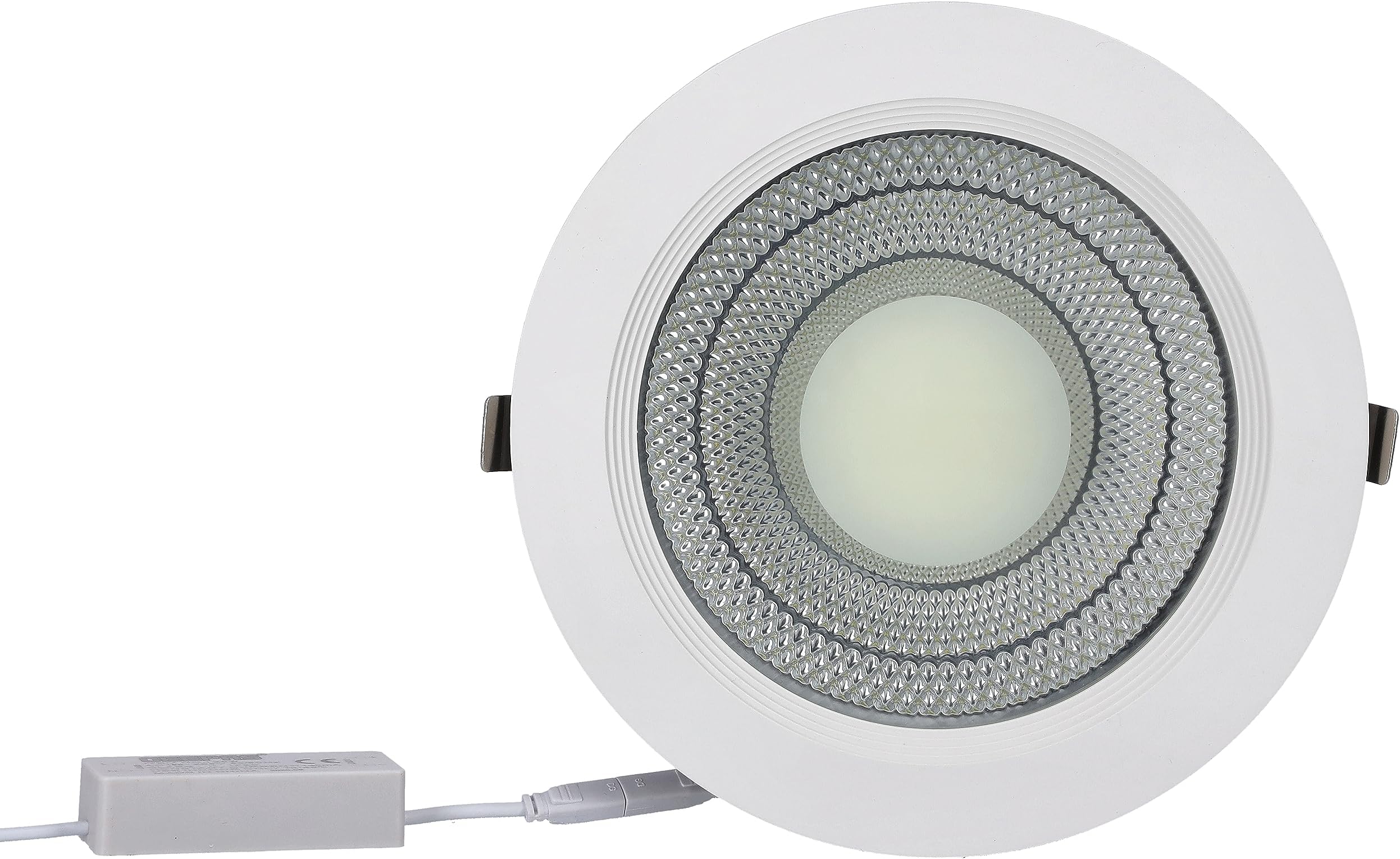 Geepas GESL55076 Round Slim Downlight Led 25W - Downlight Ceiling Light | Natural Cool White 6500K | Long Life Burning Hours | Energy Saving| Ideal for Home Hotel Restaurants & More 1 Year Warranty