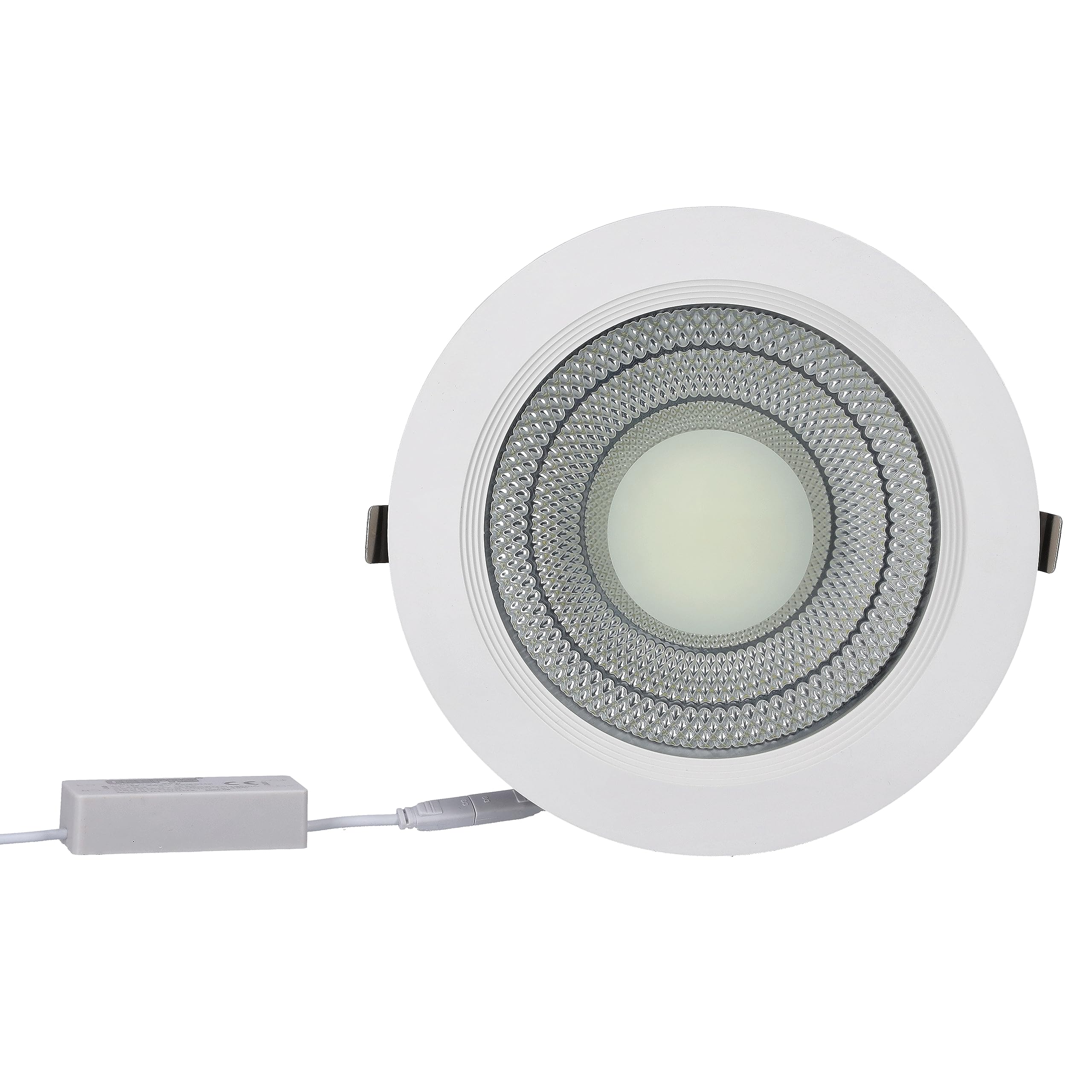 Geepas GESL55076 Round Slim Downlight Led 25W - Downlight Ceiling Light | Natural Cool White 6500K | Long Life Burning Hours | Energy Saving| Ideal for Home Hotel Restaurants & More 1 Year Warranty