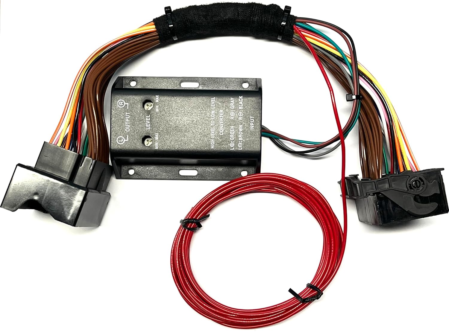 Add an Amp Amplifier Adapter Interface to Factory Car Stereo Radio System for Subwoofer Bass for Some BMW Mini Cooper VW Vehicles - See Compatible Vehicles Listed Below