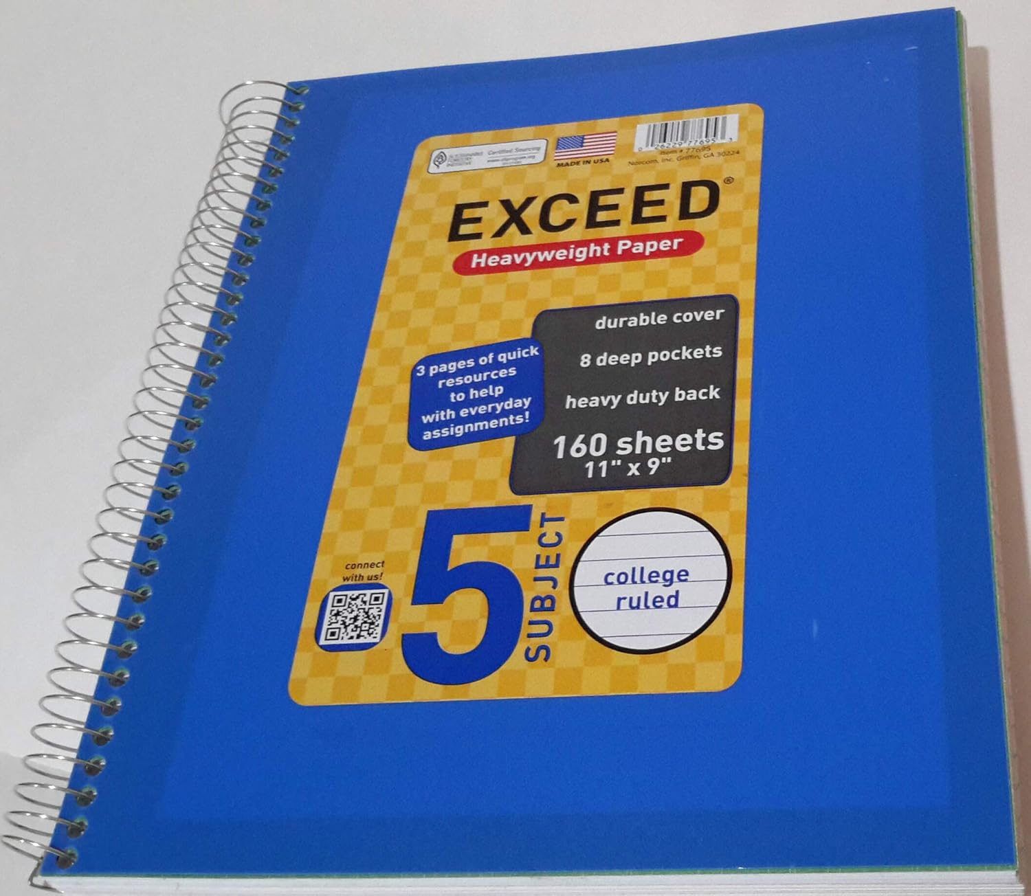 EXCEED 5SUBJECT Heavyweight Paper 160 Sheets